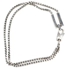Gucci Vintage Sterling Silver 925 Double Chain Unisex Bracelet