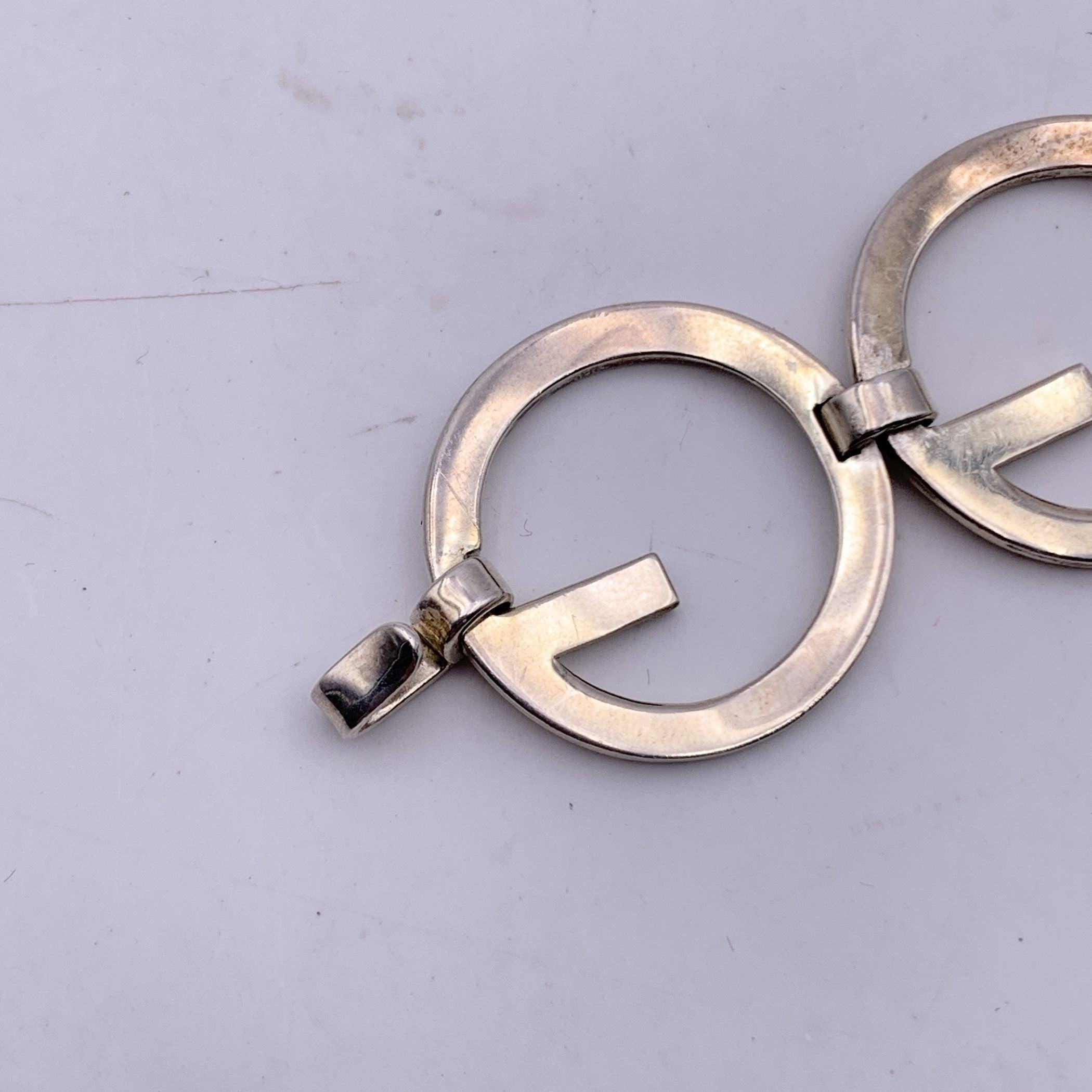 Women's Gucci Vintage Sterling Silver 925 G Chain Link Bracelet