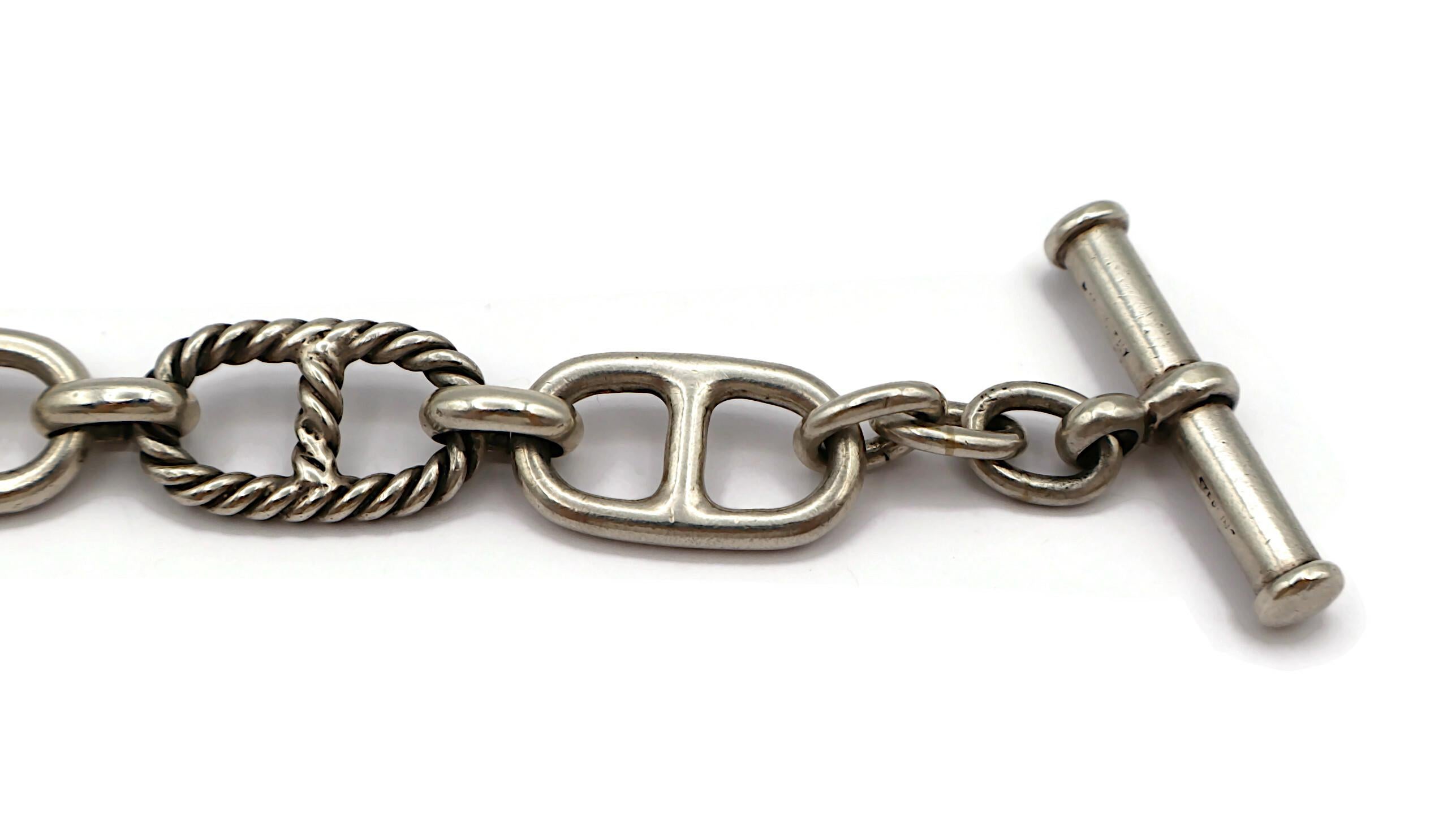 GUCCI Vintage Sterling Silver Anchor Chain Link Bracelet 1