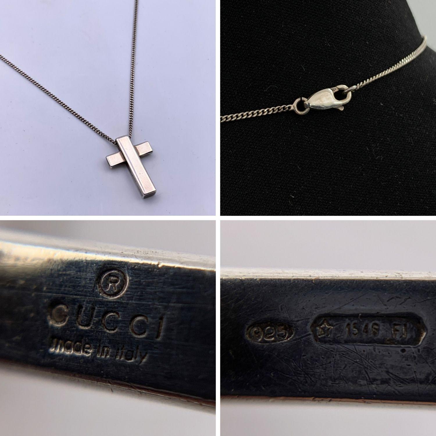 gucci bamboo cross necklace