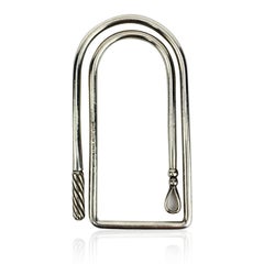 Gucci Vintage Sterling Silver Whip Money Paper Clip