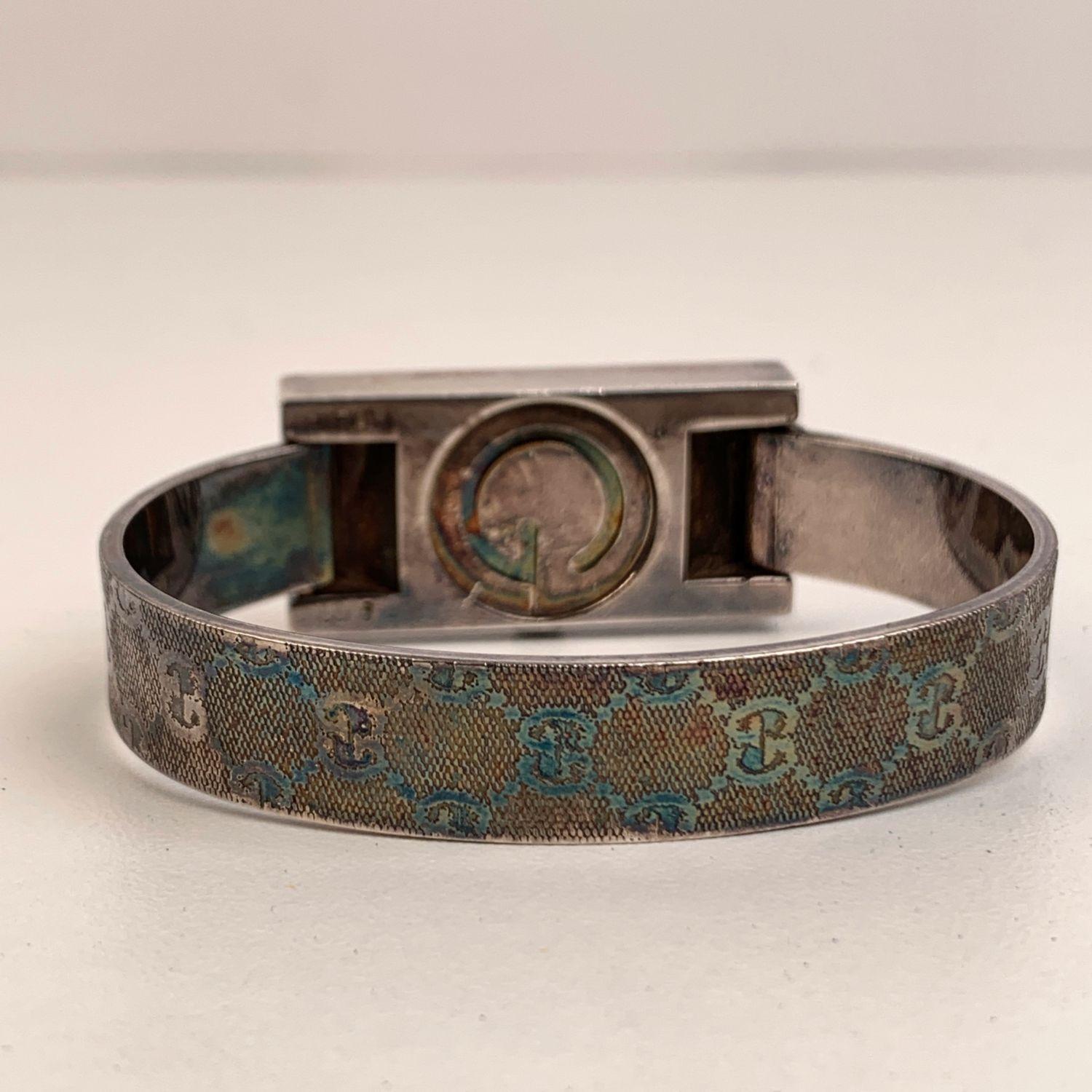 Gucci Vintage Sterling Silver Wrist Watch Bracelet Bangle Rare 2