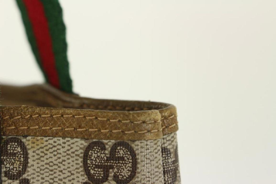 Gucci Vintage Supreme GG Web Handle Shopper Tote Bag 1025g4 1