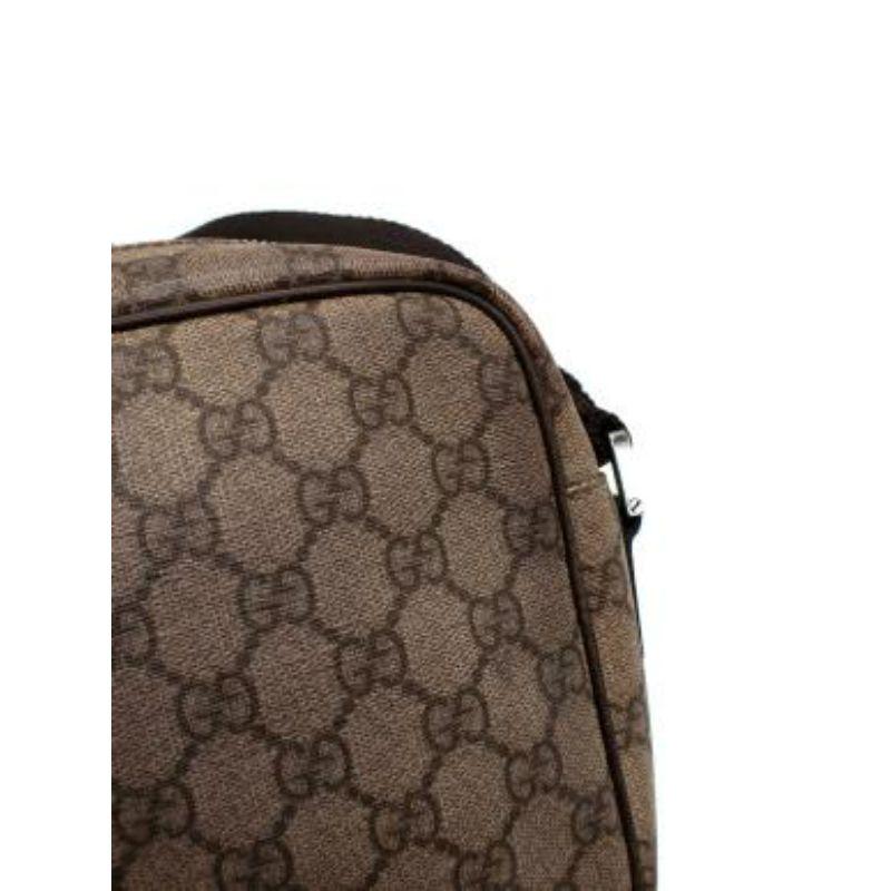 Gucci Vintage Supreme Leather Trimmed Messenger Bag For Sale 6