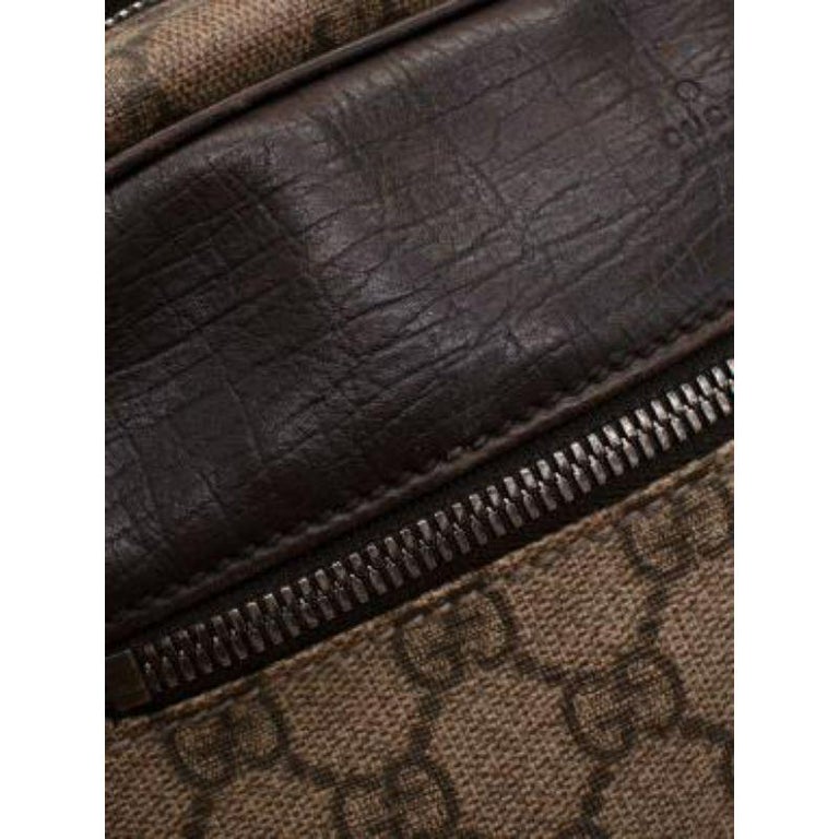 Gucci Vintage Supreme Leather Trimmed Messenger Bag For Sale at 1stDibs