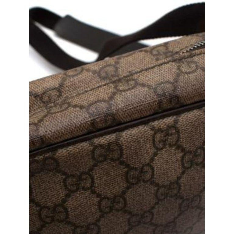 Gucci Vintage Supreme Leather Trimmed Messenger Bag For Sale at 1stDibs