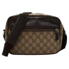 Gucci Vintage Supreme Leather Trimmed Messenger Bag