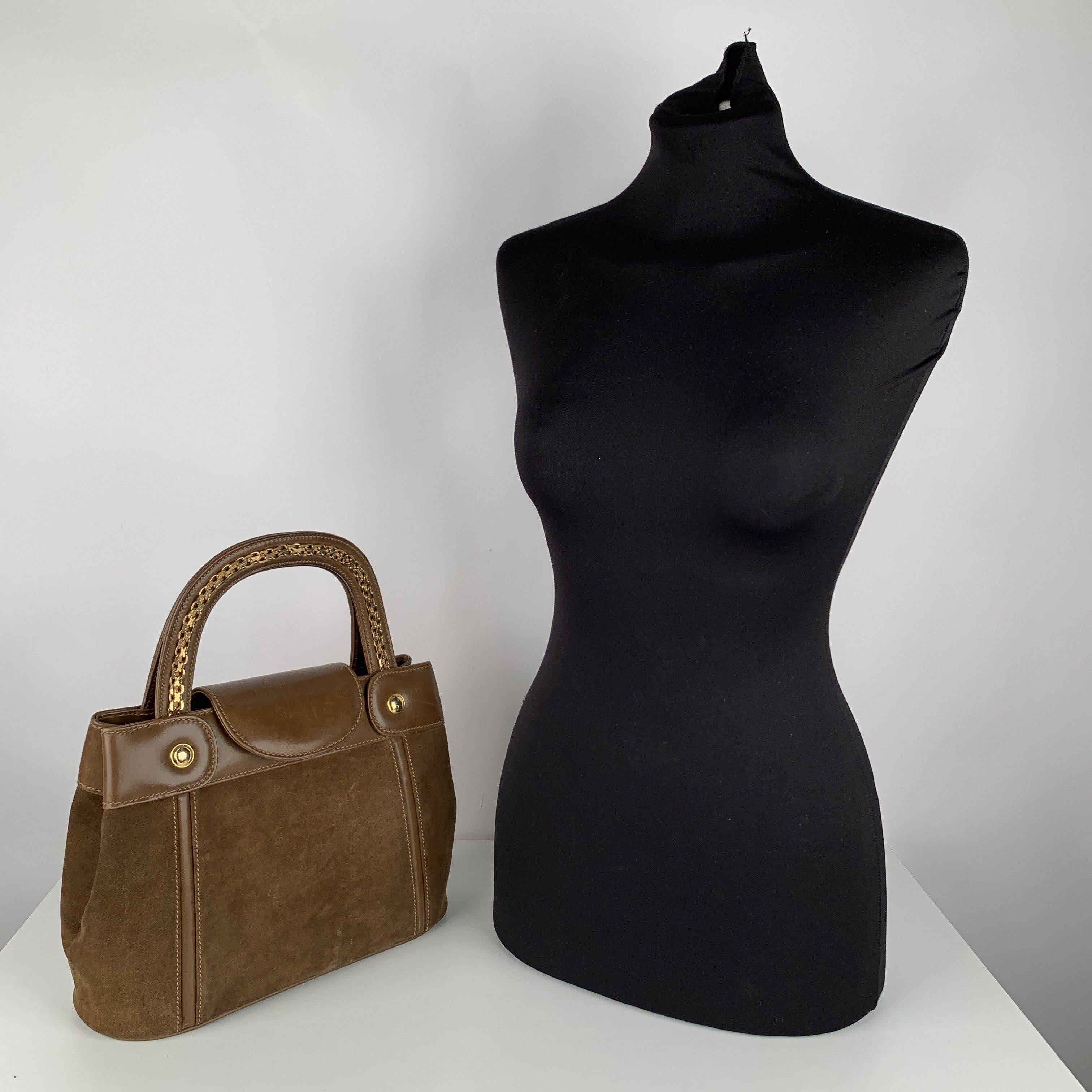 MATERIAL: Suede, Leather COLOR: Tan MODEL: Handbag GENDER: Women SIZE: Medium Condition CONDITION DETAILS: B :GOOD CONDITION - Some light wear of use - some normal wear of use on suede (light fading and scuffs due to normal use), some scratches on