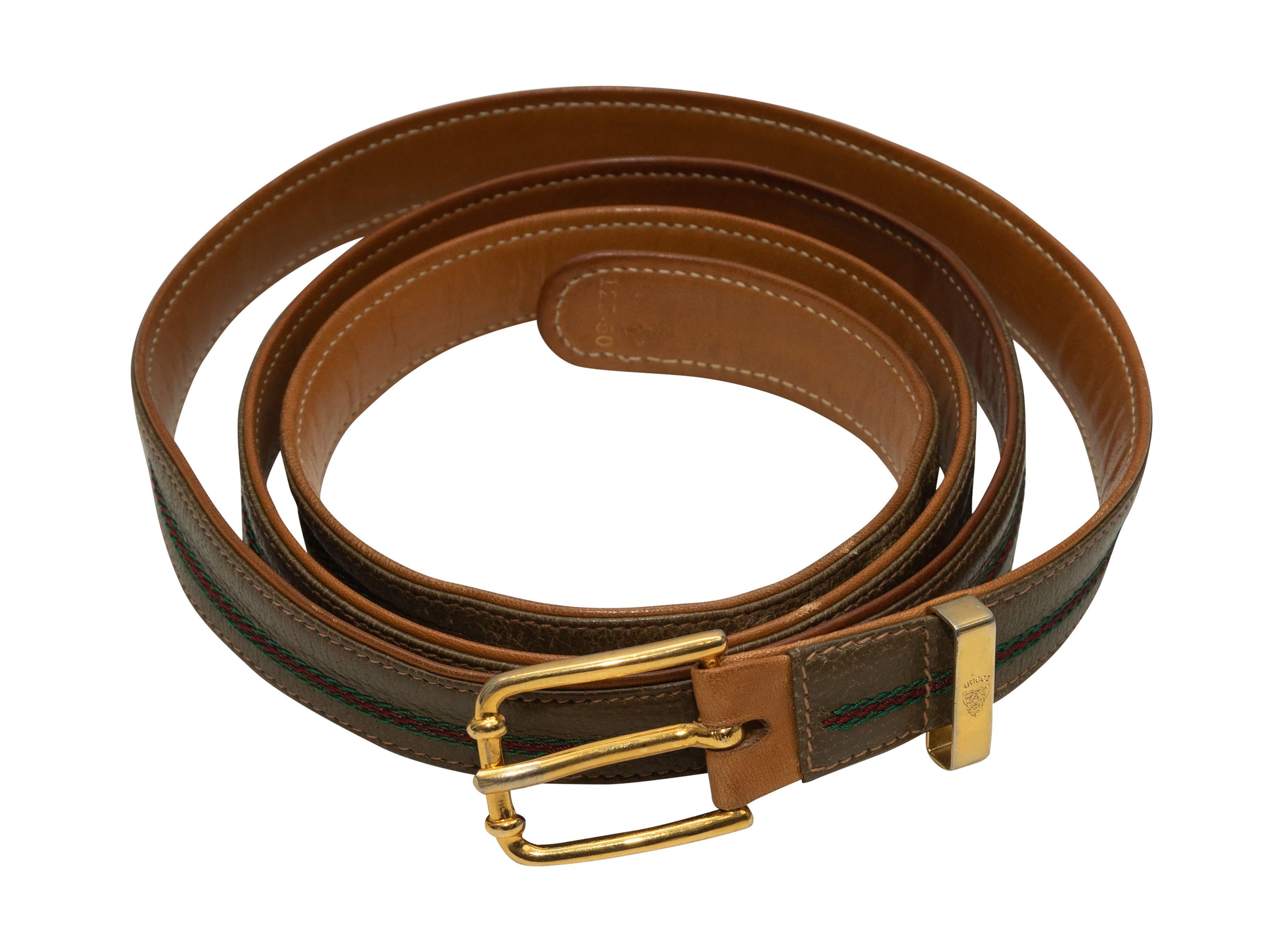 Gucci Taupe Leather Belt 1