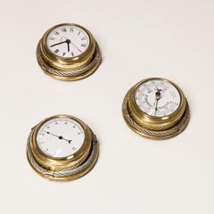 Gucci Orologio Termometro Vintage Misuratore d'Aria 1970s Set di 3