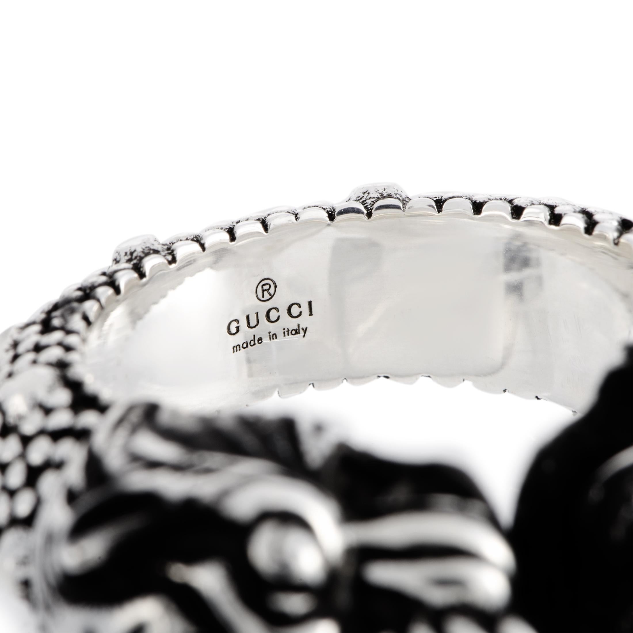 gucci tiger head ring