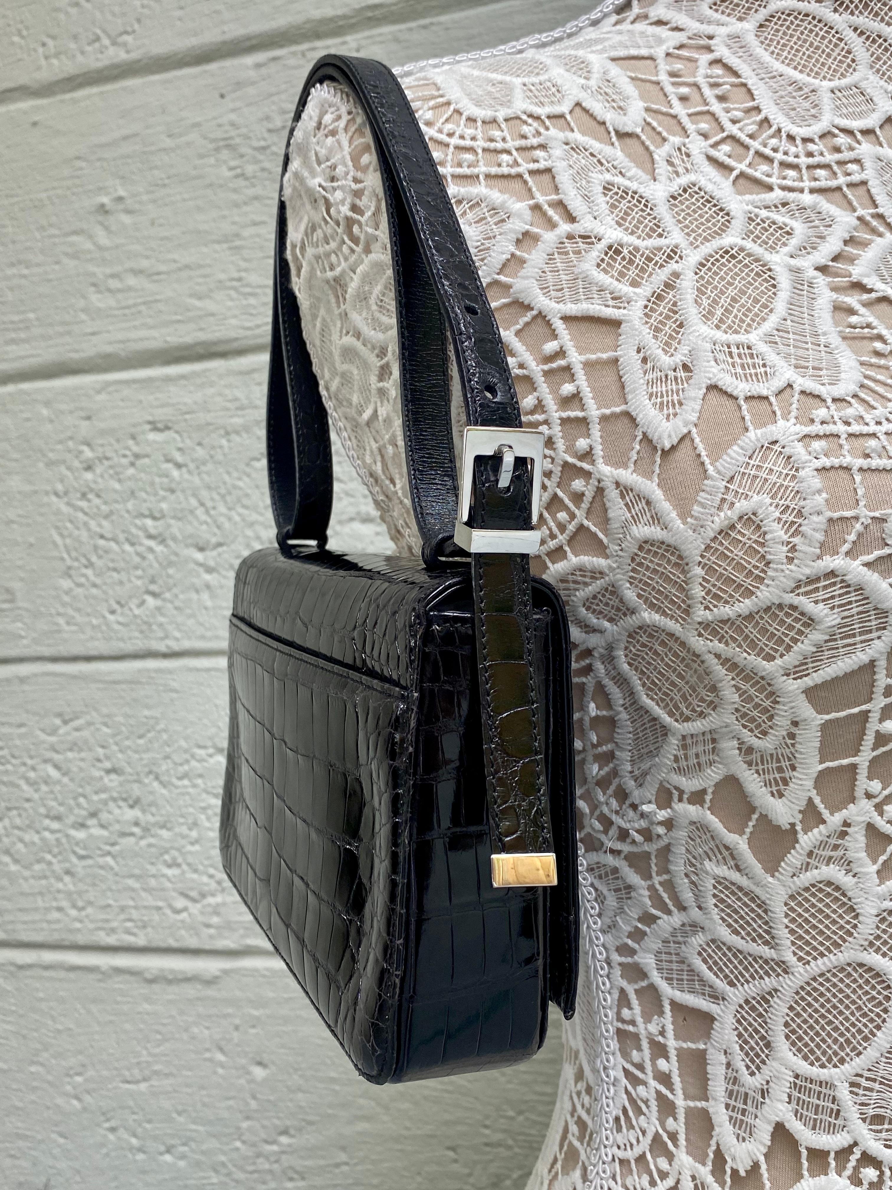 Bolso con solapa Gucci Vintage Tom Ford Era Cocodrilo Constance 5