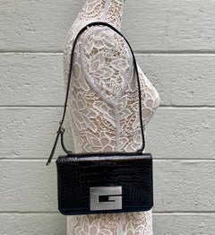 Gucci Vintage Tom Ford Era Crocodile Constance sac à rabat