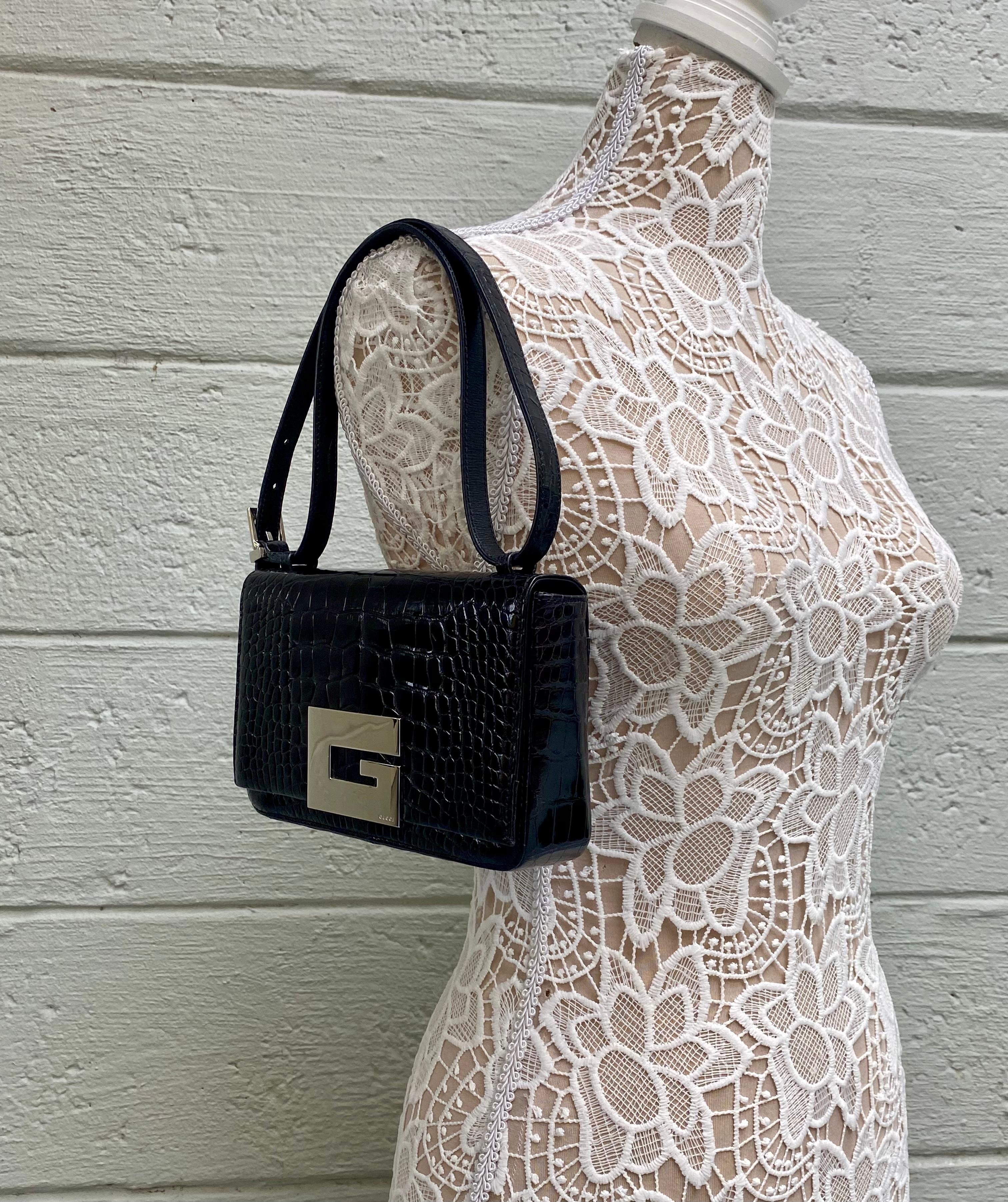 Bolso con solapa Gucci Vintage Tom Ford Era Cocodrilo Constance 2