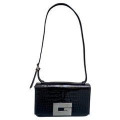 Gucci Vintage Tom Ford Era Crocodile Constance Flap Bag
