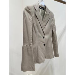 Gucci Vintage Tom Ford Era Ivory Leather Blazer Sz.38