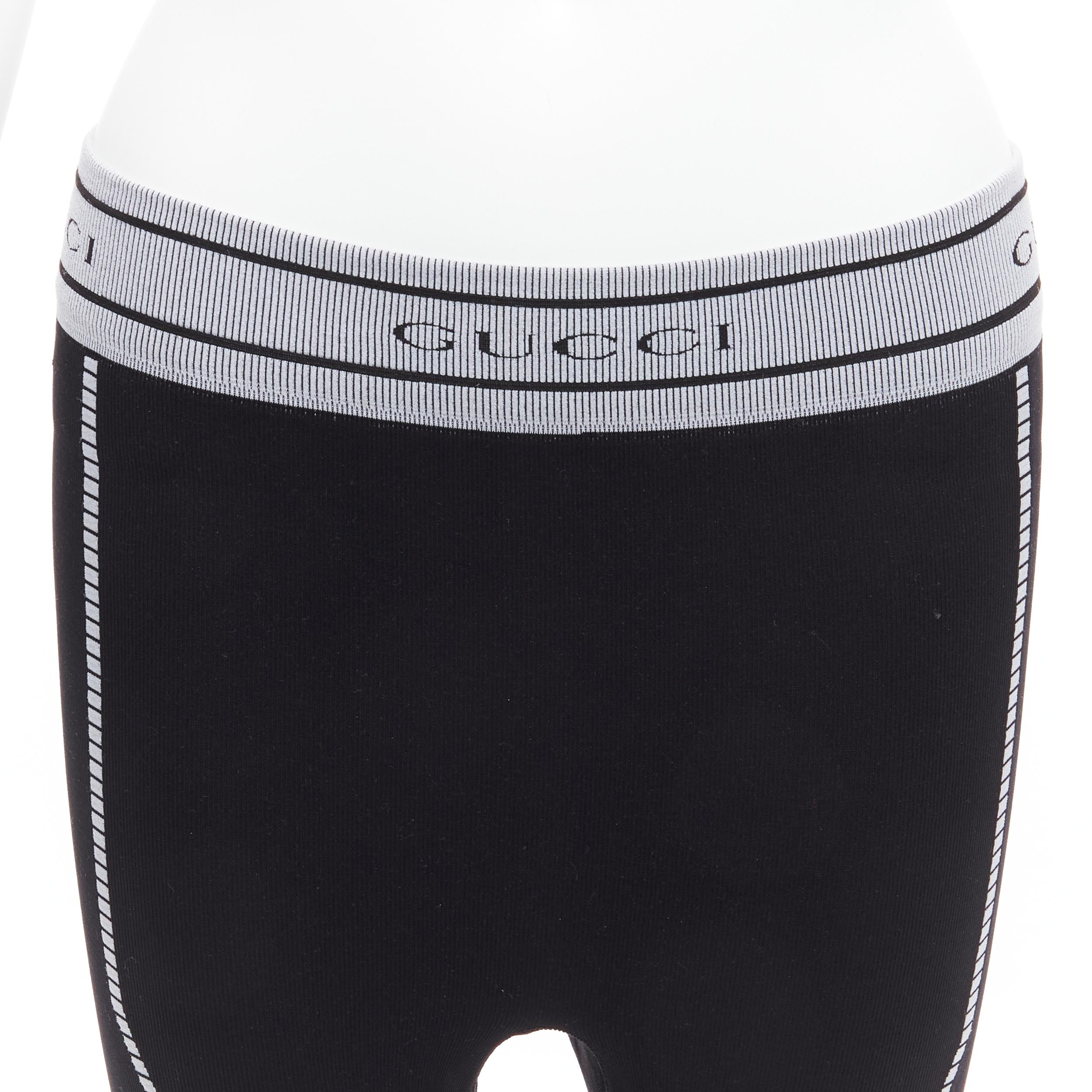 GG Vintage Tom Ford for Gucci logo bordures côtelées couture contour pantalon biker leggings S en vente 2
