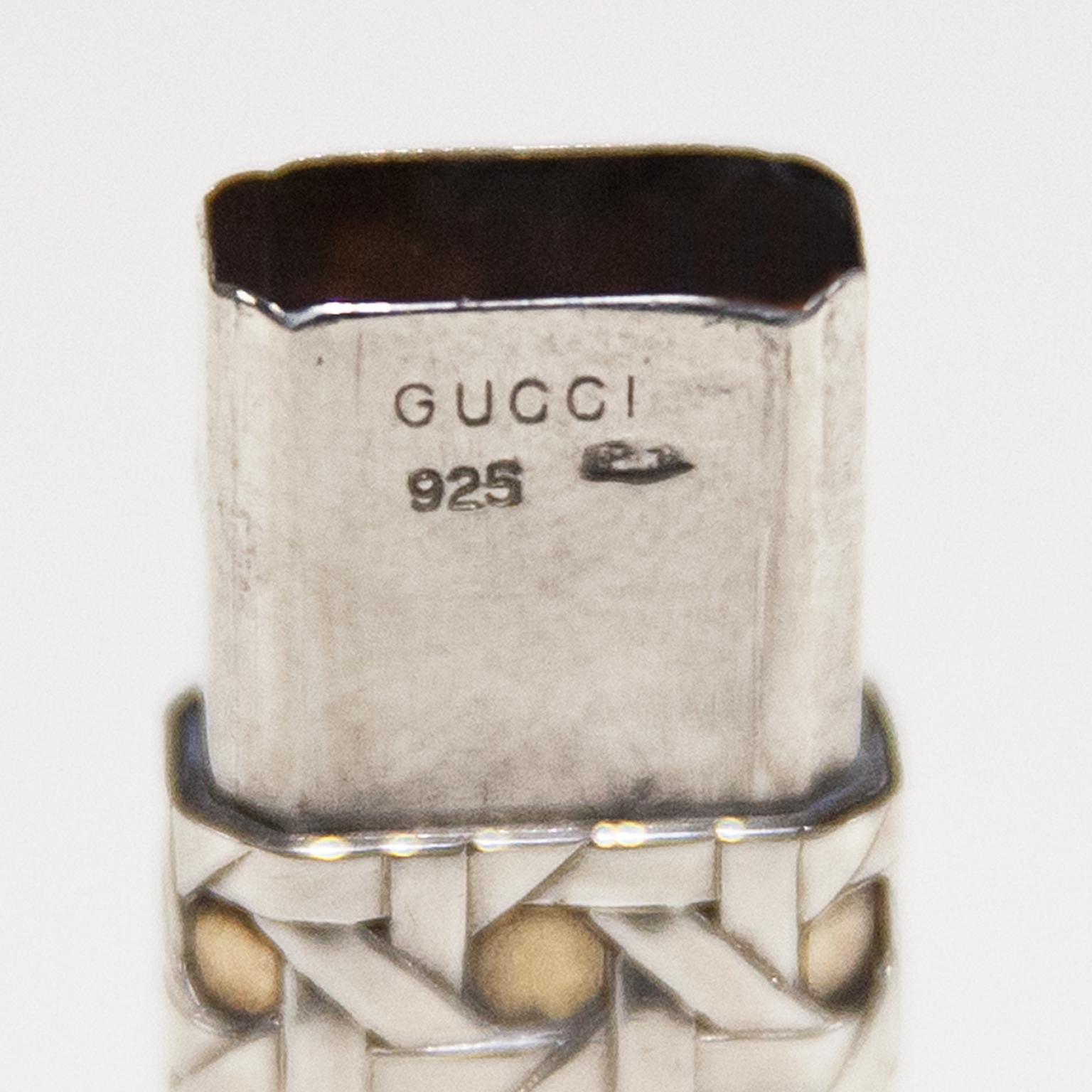 Italian Gucci Vintage Toothpick Match Holder, 1970s For Sale