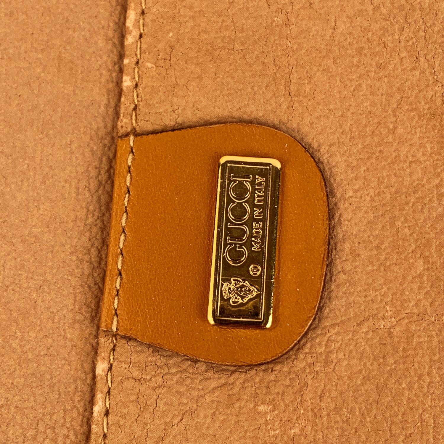 Gucci Vintage Unisex Canvas Leather GG Portfolio Document Holder 2