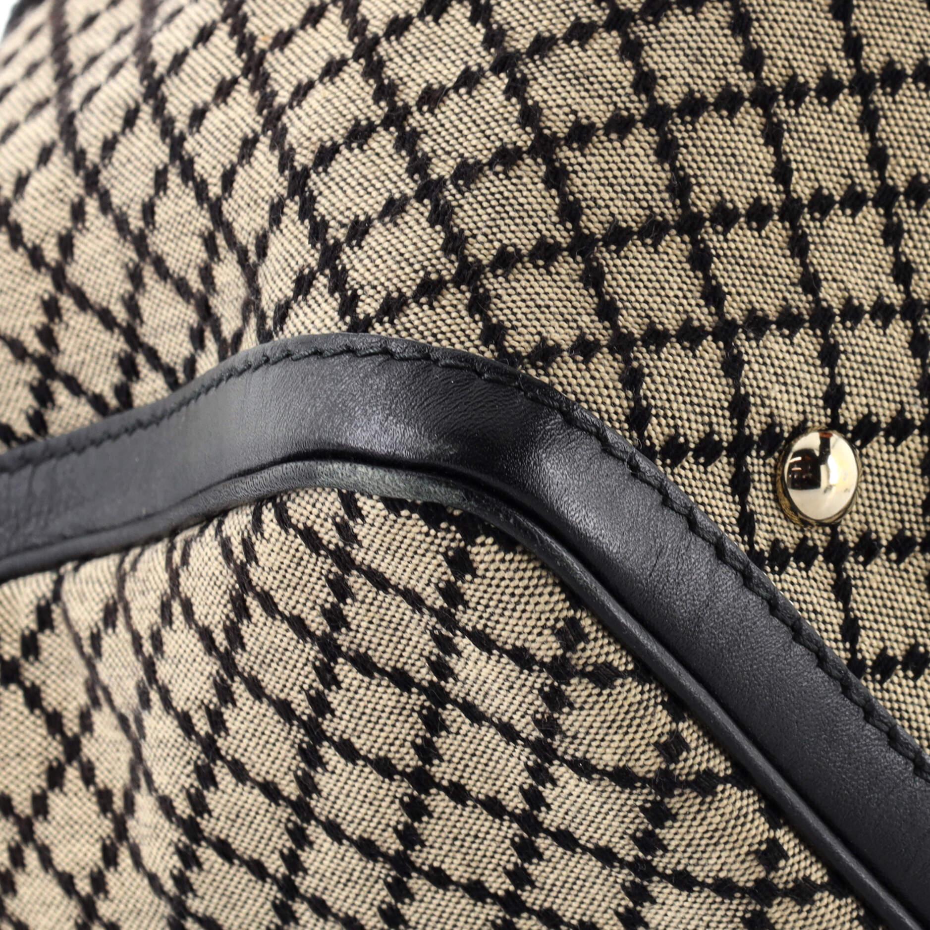 Gucci Vintage Web Boston Bag Diamante Canvas Medium 2