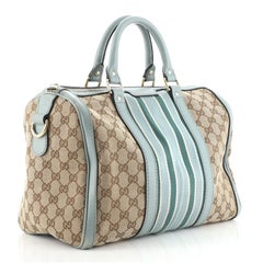 Gucci Vintage Web Boston Bag GG Canvas Medium