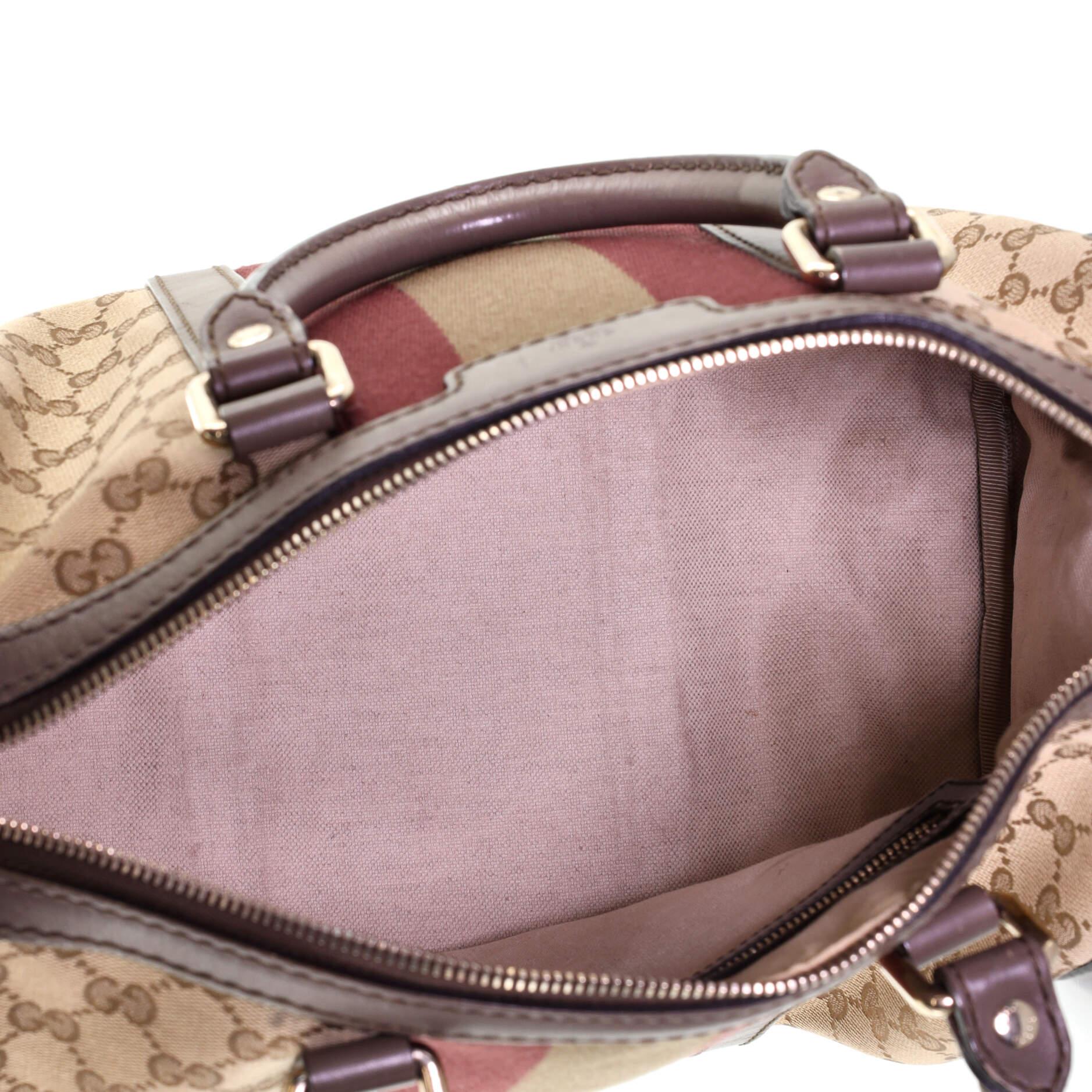 Gucci Vintage Web Boston Tasche GG Segeltuch Medium 1