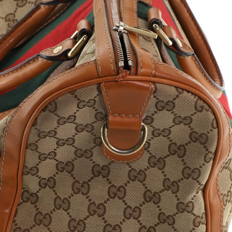 Women's or Men's Gucci Vintage Web Boston Bag GG Canvas Medium