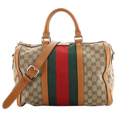 Gucci Vintage Web Boston Bag GG Canvas Medium