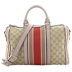 Gucci Vintage Web Boston Bag GG Canvas Medium