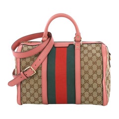 Gucci Vintage Web Boston Bag GG Canvas Medium