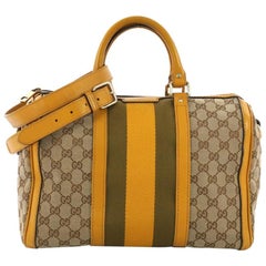 Gucci Vintage Web Boston Bag GG Canvas Medium