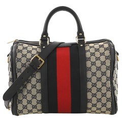 Gucci Vintage Web Boston Bag GG Canvas Medium