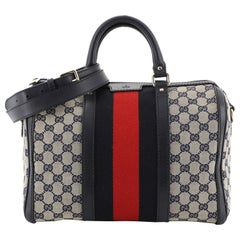 Gucci Vintage Web Boston Bag GG Canvas Medium