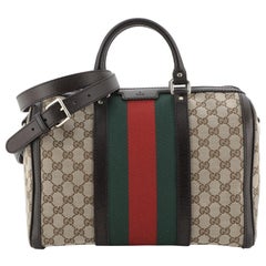 Gucci Vintage Web Boston Bag GG Canvas Medium