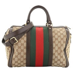 Gucci Vintage Web Boston Borsa GG in tela media
