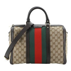 Gucci Vintage Web Boston Bag GG Canvas Medium