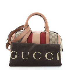 Gucci Vintage Web Boston Tasche GG Canvas klein