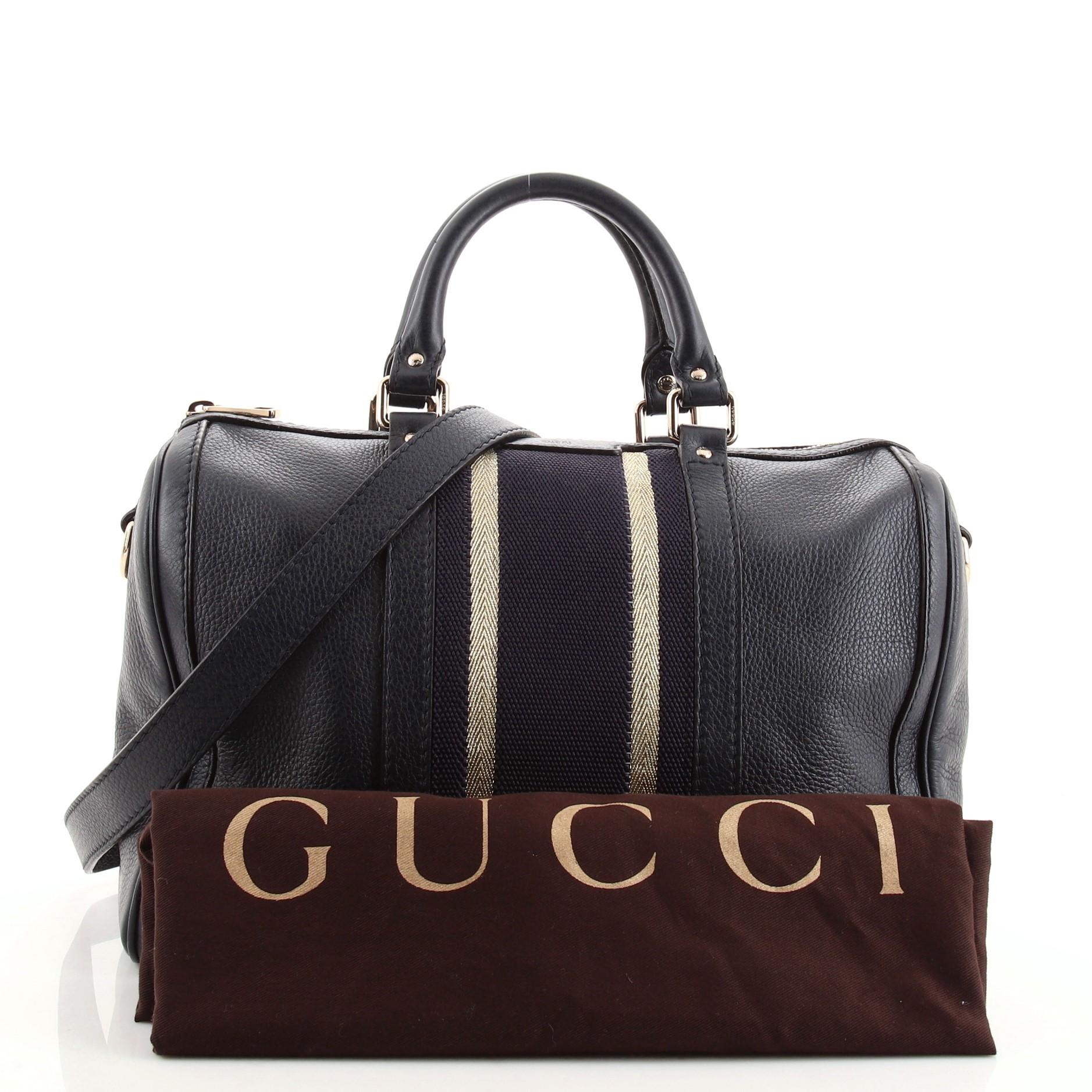 Gucci web boston bag black online