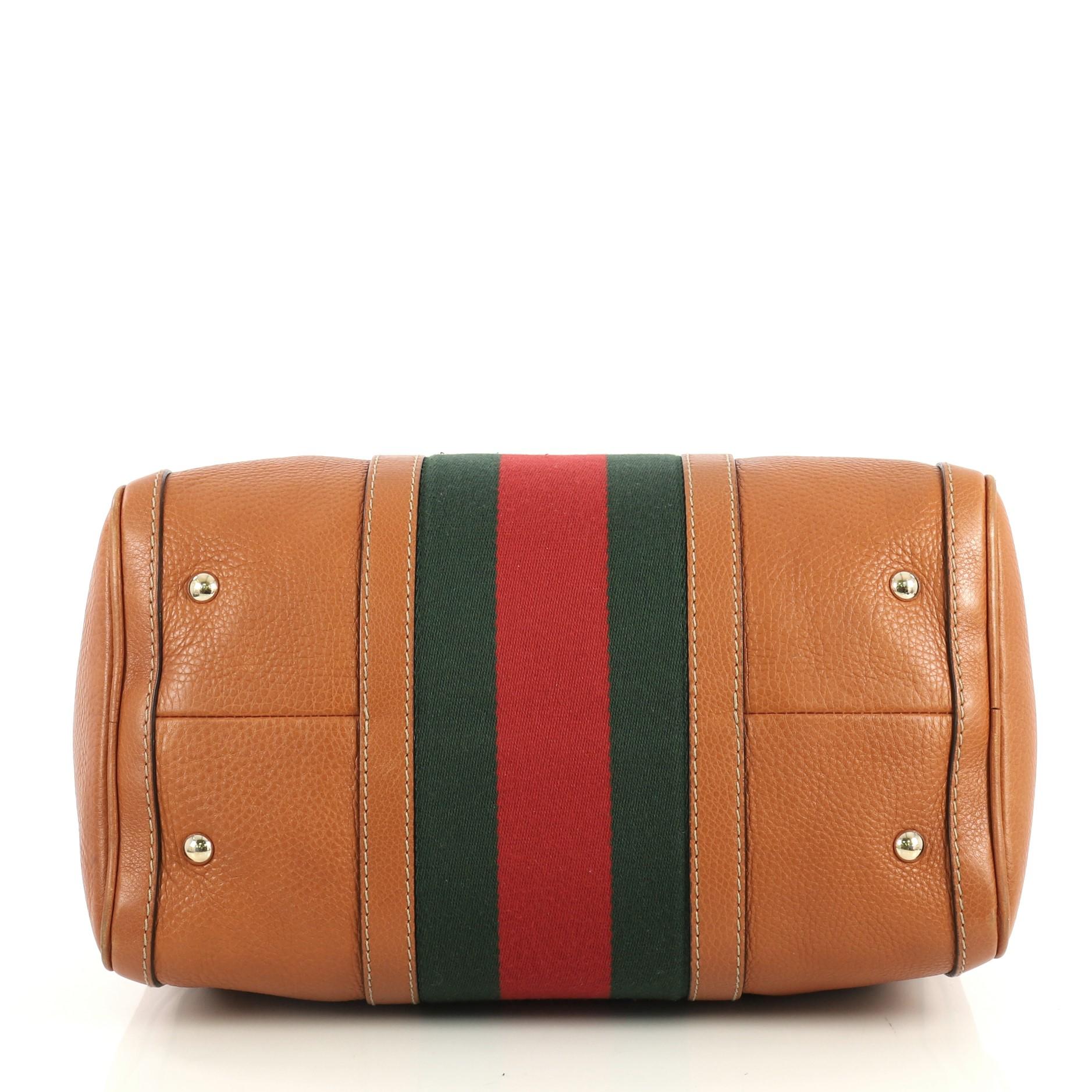 gucci leather boston bag