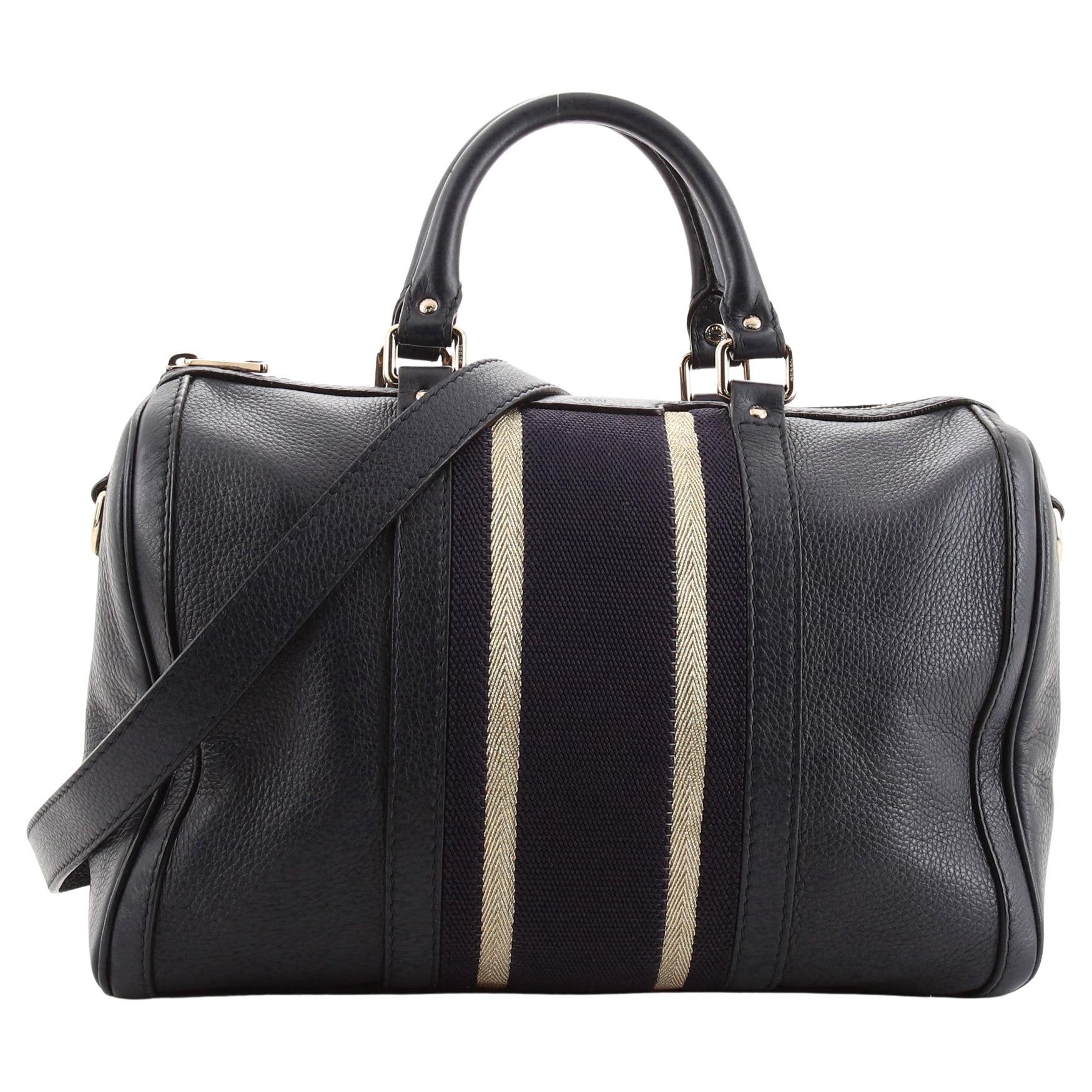 Gucci vintage web boston bag black sales