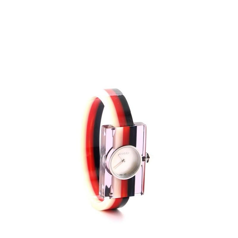 gucci plexiglass watch