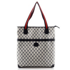 Gucci Vintage Web Strap Tote GG Coated Canvas Tall
