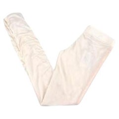 Gucci vintage white fluid jersey trousers