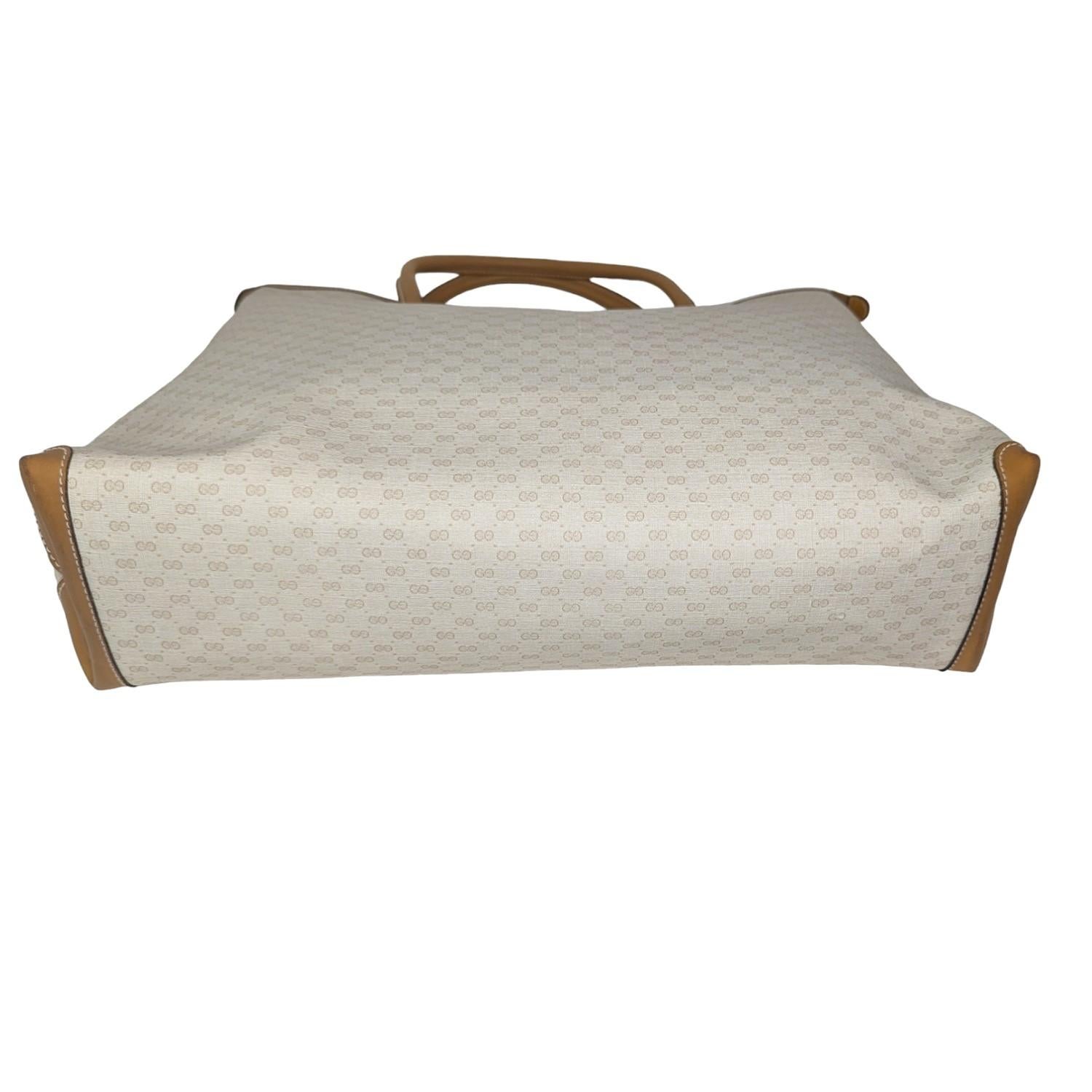 Women's or Men's Gucci Vintage White Micro GG Tote