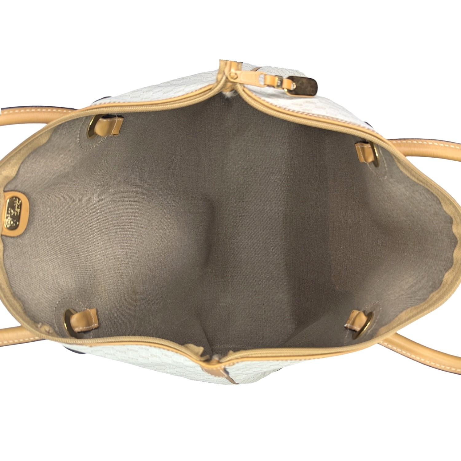 Gucci Vintage White Micro GG Tote 2