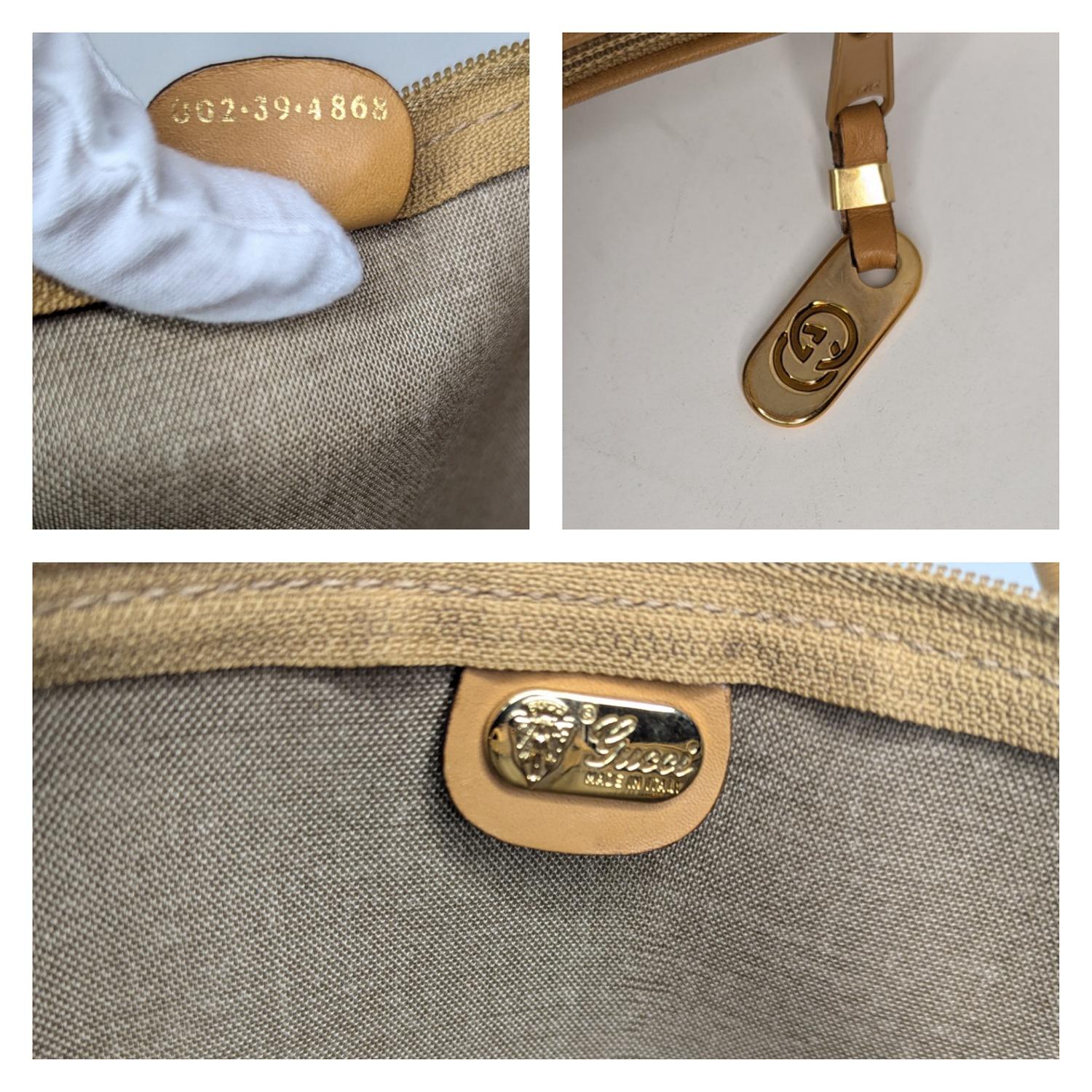 Gucci Vintage White Micro GG Tote 3