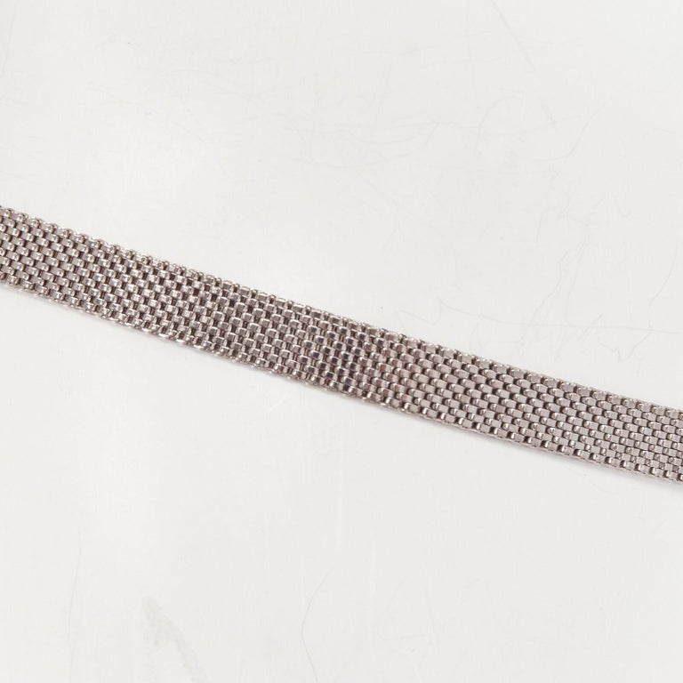 Boucle De Ceinture Vintage Dolce & Gabbana - Style Cyber Y2K Années 2000, Argenté, Taille Unique