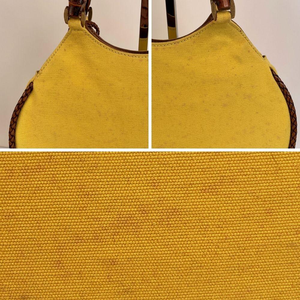 yellow canvas tote bag