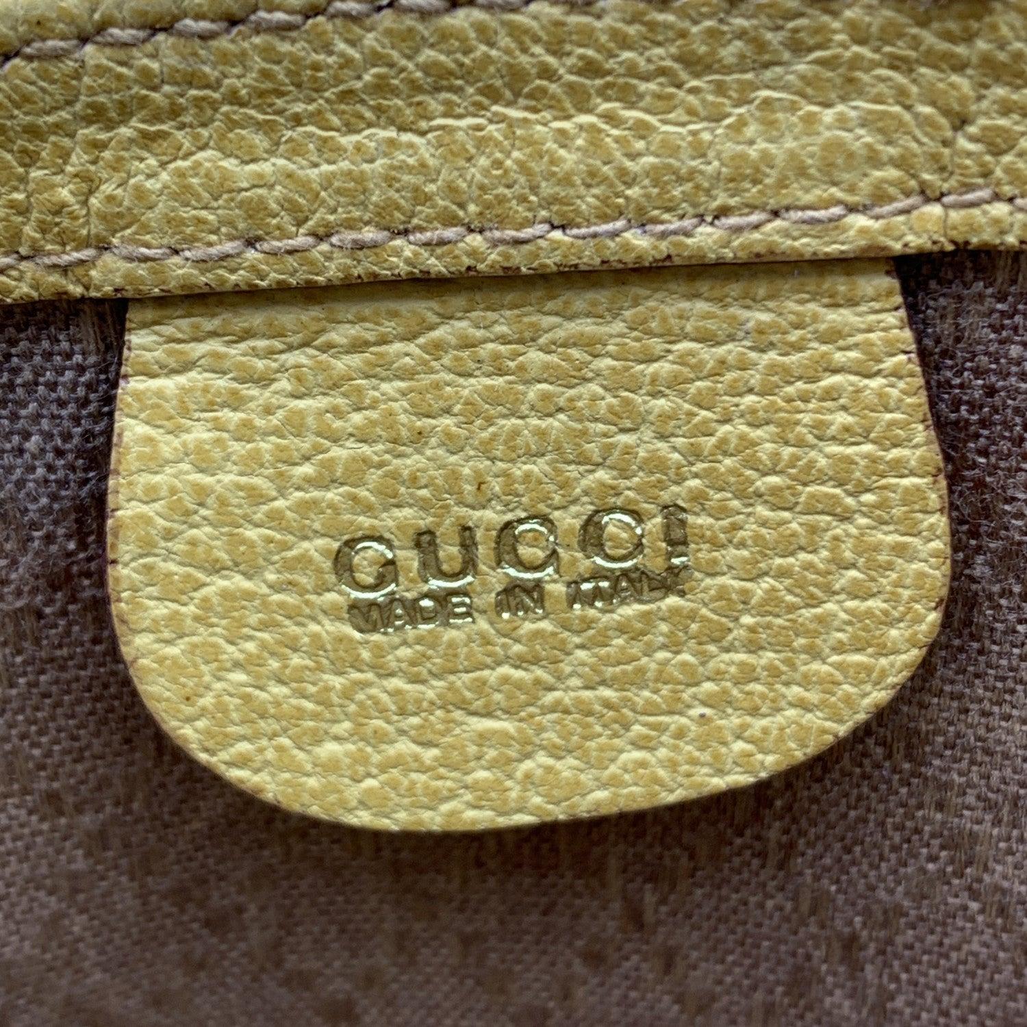 Gucci Vintage Yellow Leather Suede Saddle Convertible Belt Bag 1