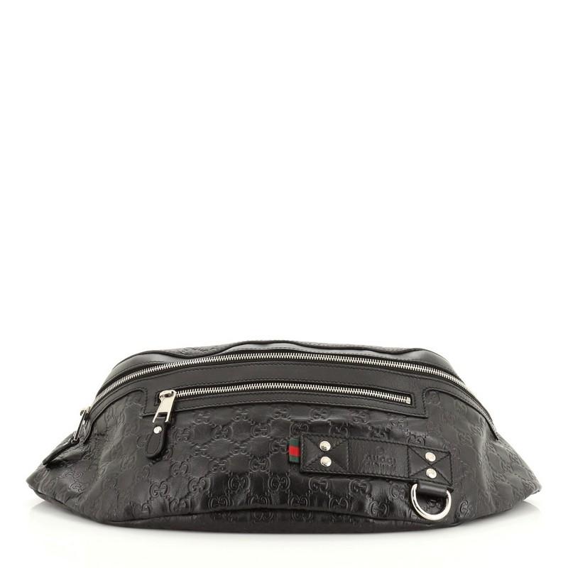 Gucci Waist Bag Guccissima Leather Large In Good Condition In NY, NY